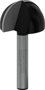 PRO Hohlkehlfräser + Zapfen, 6 x 25,4 x 49 mm