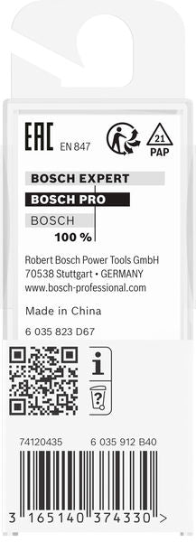 PRO Hohlkehlfräser +Zapfen, 6 x 6,35 x 40 mm