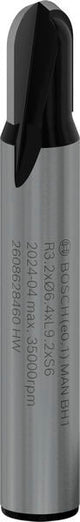PRO Hohlkehlfräser +Zapfen, 6 x 6,35 x 40 mm