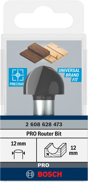PRO Hohlkehlfräser + Zapfen, 12 x 24 x 57 mm