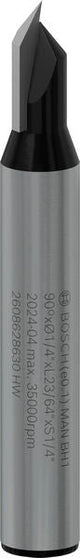 PRO V-Nut Fräser, 6,35 x 6,3 x 45 mm