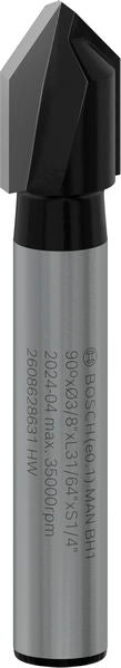 PRO V-Nut Fräser, 6,35 x 9,5 x 45 mm