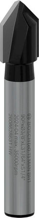 PRO V-Nut Fräser, 6,35 x 9,5 x 45 mm