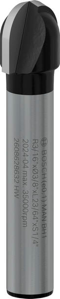 PRO Hohlkehlfräser + Zapfen, 6,35 x 9,5 x 45 mm