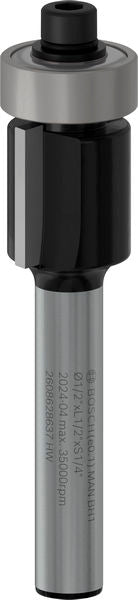PRO Bündigfräser Hartmetall, 6,35 x 12,7 x 56 mm