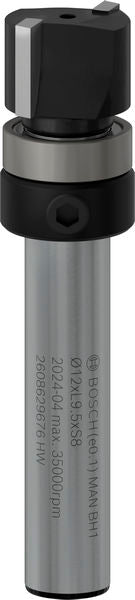 PRO Bündigfräser mit obenliegendem Führungskugellager, Ø12,7 x L9,5, Schaft 8 mm