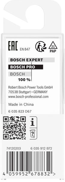 PRO Bündigfräser, obenliegendes Führungskugellager, Ø 1/2" x L 3/8", Schaft 1/4"