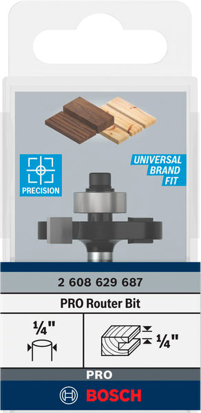 PRO Nutfräser, L 1/4", Schaft 1/4"