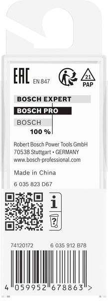 PRO Nutfräser, zweischneidig, Ø 5/8" x L 49/64", Schaft 1/4"