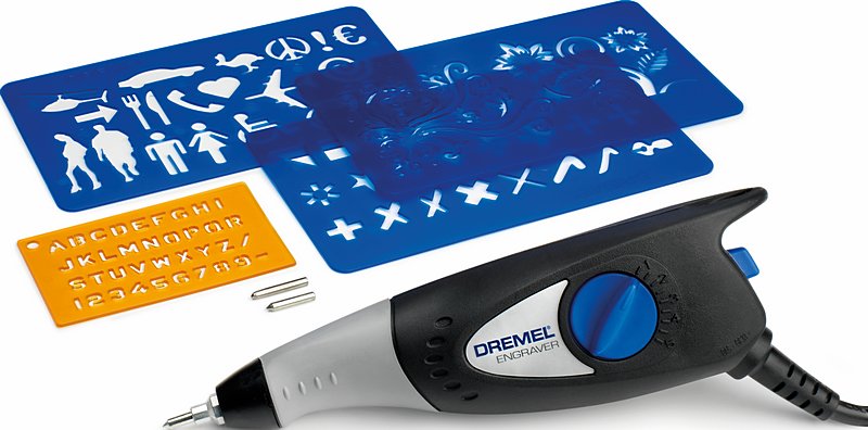 DREMEL® Gravierer 290-3 Hobby (35 W) mit 3 Zubehöre, 4 Designschablonen
