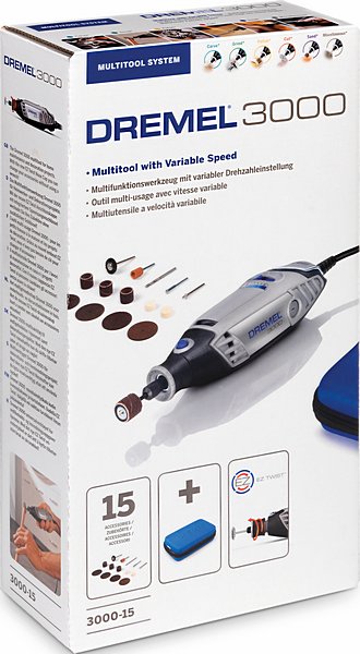 DREMEL® 3000-15 Multifunktionswerkzeug (130 W) mit 15 Zubehöre