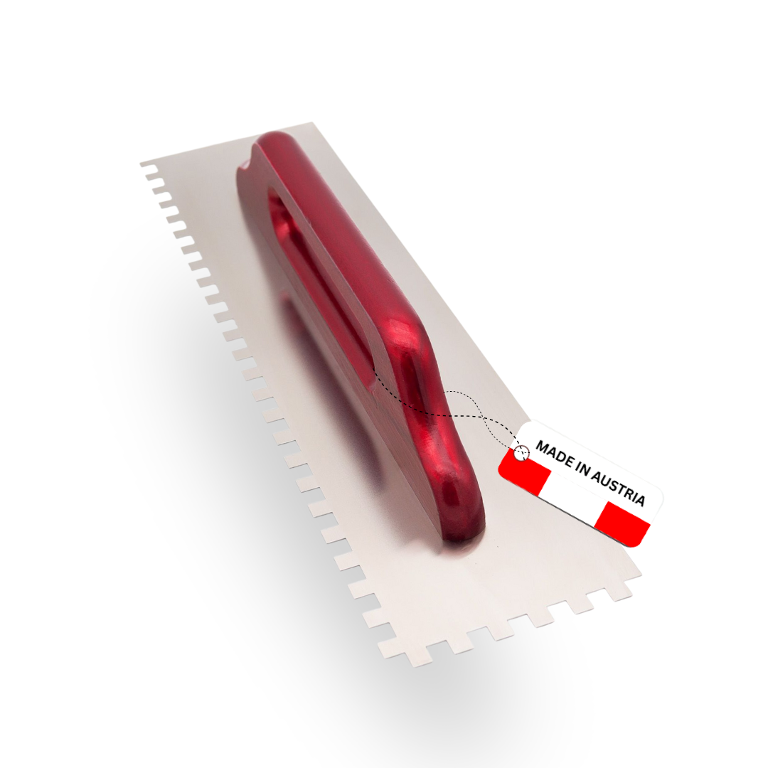 Profi Zahnkelle Edelstahl rostfrei – Roter Buchenholzgriff – E3–E12 & R12–R16