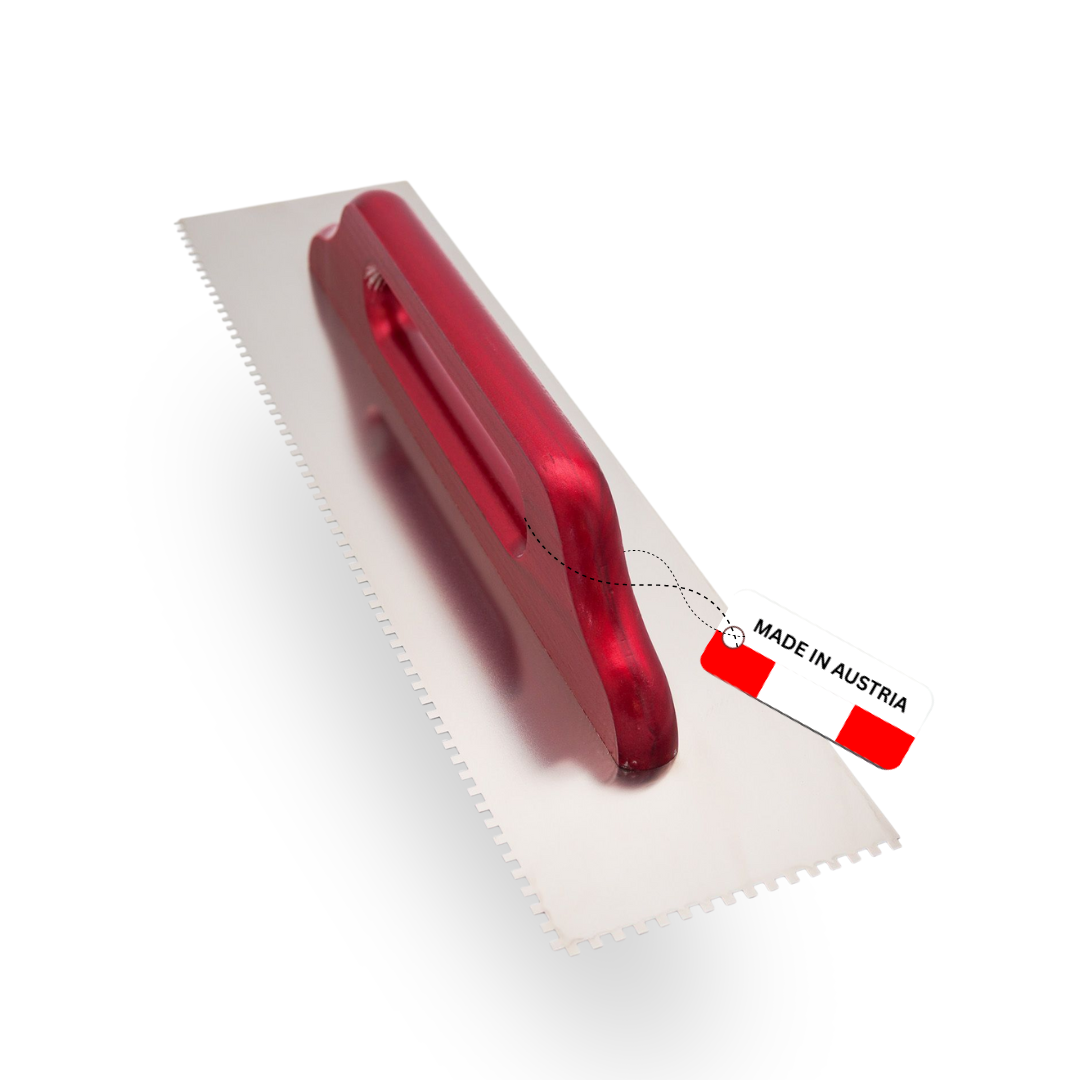 Profi Zahnkelle Edelstahl rostfrei – Roter Buchenholzgriff – E3–E12 & R12–R16