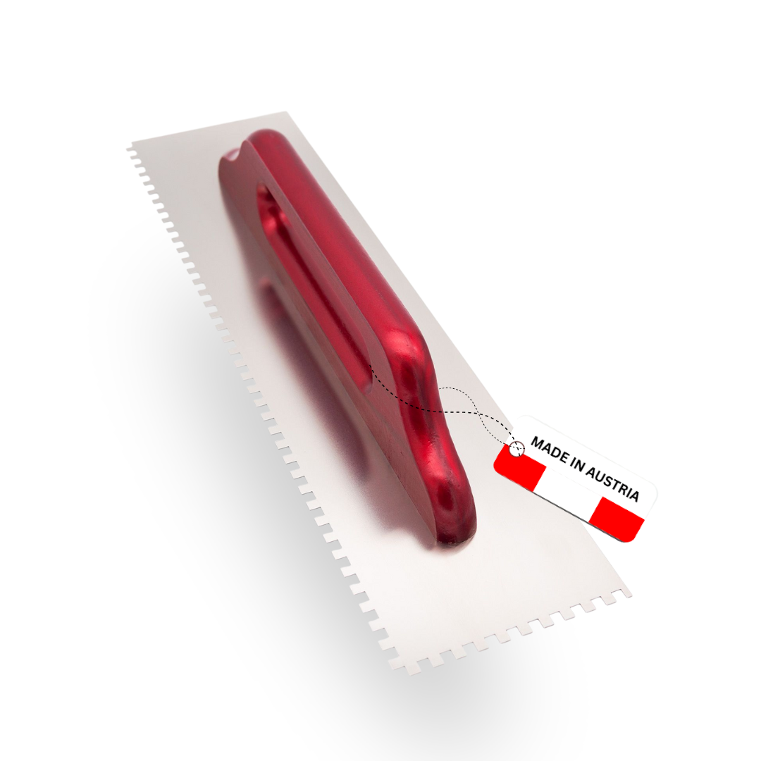 Profi Zahnkelle Edelstahl rostfrei – Roter Buchenholzgriff – E3–E12 & R12–R16