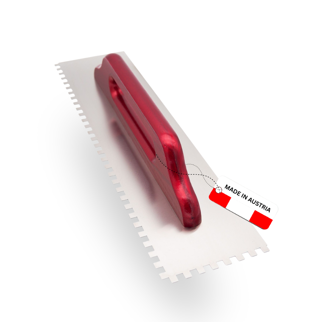 Profi Zahnkelle Edelstahl rostfrei – Roter Buchenholzgriff – E3–E12 & R12–R16