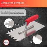 Doppel-Zahnkelle Edelstahl – Softgriff – E4/E10 oder E4/E12 – Profiqualität