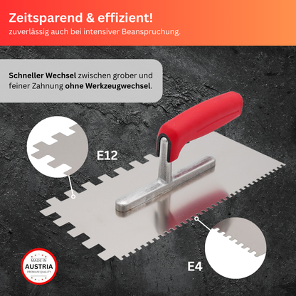 Doppel-Zahnkelle Edelstahl – Softgriff – E4/E10 oder E4/E12 – Profiqualität