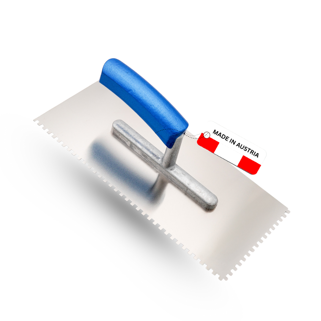 Zahnkelle Edelstahl rostfrei – Blauer Buchenholzgriff – E4–E20 / R20 – Profi Qualität