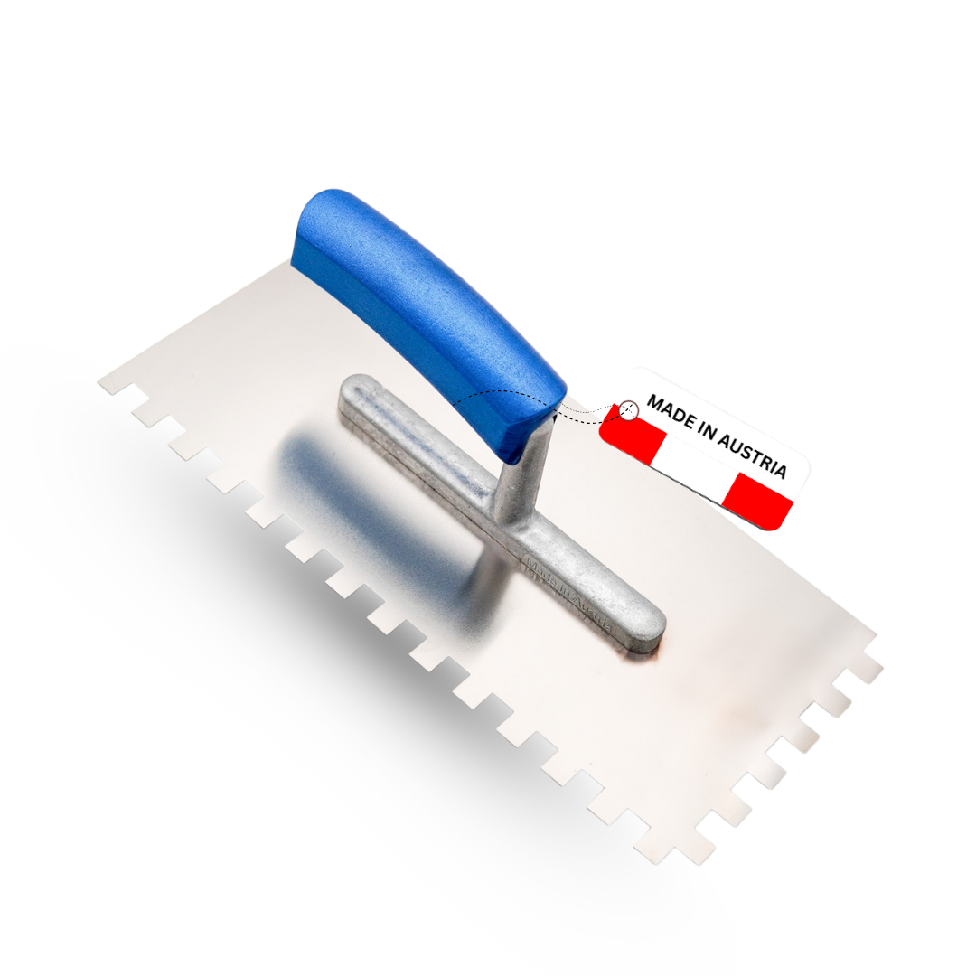 Zahnkelle Edelstahl rostfrei – Blauer Buchenholzgriff – E4–E20 / R20 – Profi Qualität