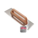 Kompakte Zahnkelle aus Edelstahl – Naturholzgriff – E4 bis E12