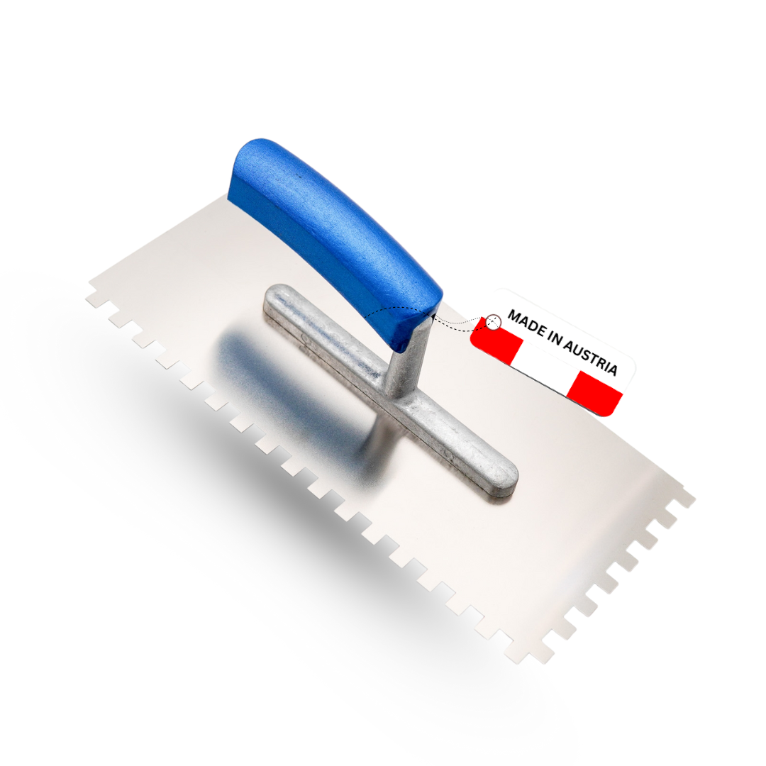 Zahnkelle Edelstahl rostfrei – Blauer Buchenholzgriff – E4–E20 / R20 – Profi Qualität