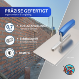 Zahnkelle Edelstahl rostfrei – Blauer Buchenholzgriff – E4–E20 / R20 – Profi Qualität